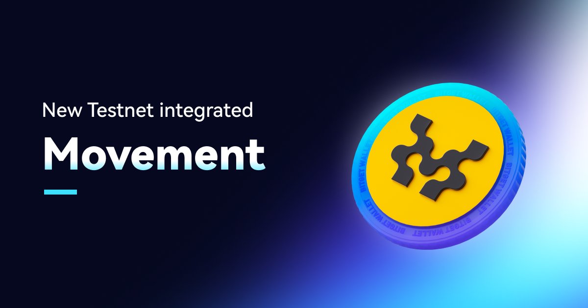 🤝 Bitget Wallet has just integrated the Movement Network @movementlabsxyz Testnet!

💛 #Movement Network is the first Move-EVM L2 for Ethereum, alongside open-source tooling and protocols to facilitate adoption of the Move programming language.

More Movement Labs related