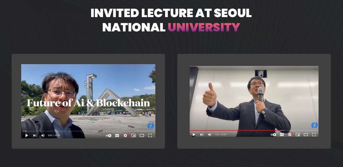 Our founder, <a href="/albertstorychat/">Albert storychat</a>, was invited to give a lecture at South Korea's top university, Seoul National University (SNU).  

We are illuminating the future of AI content with Storychat.app and <a href="/Aptos/">Aptos</a>, and we're looking for storytellers to become our early creators.