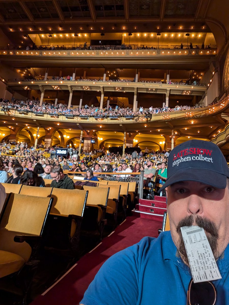 Oh My God! We made it to the <a href="/colbertlateshow/">The Late Show</a> taping and found our way to the 4th row!!