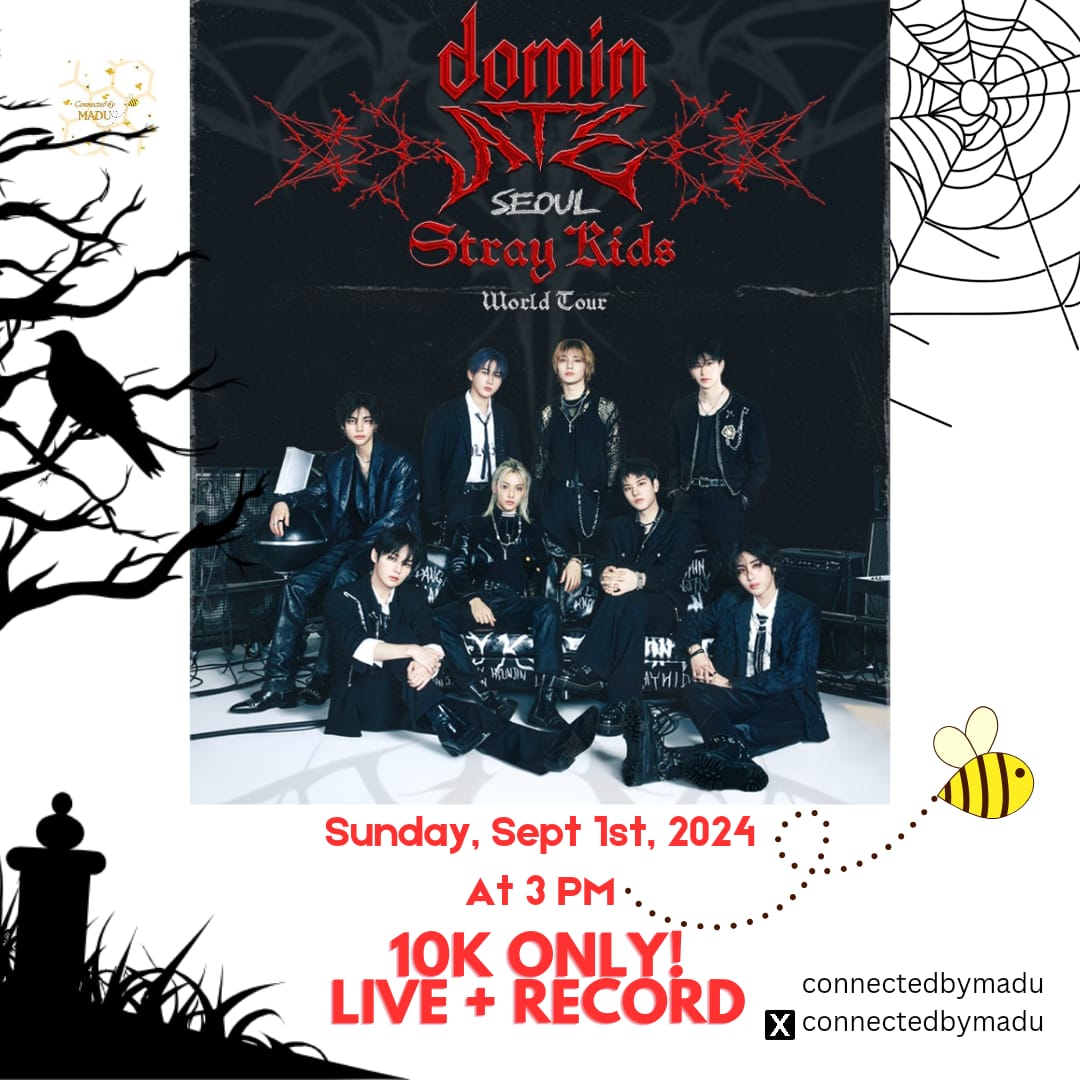 ConnectedbyMADU's tweet photo. 🐝 SHARING NOBAR | STRAYKIDS - DOMIN {ATE} WORLD TOUR 🐝

💵 10k / slot (Live + Record) 
📅 1 SEPTEMBER 2024
⏰ 15.00 WIB

form : https://t.co/VxkBunR4nc

Nobar include : 
✅STABIL + HD 
✅TRIAL 1X
✅GRUP WA
✅PRIVATE WEB

#STRAYKIDS
#DOMINATE #skzoo
#skz #zkzoo  #dominATE_SKZ https://t.co/57ff9IbJZS