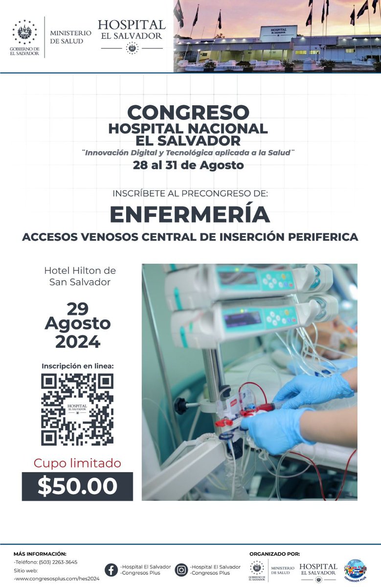 ricduran10's tweet photo. CONGRESO HOSPITAL NACIONAL EL SALVADOR https://t.co/tfHD8yyvMs