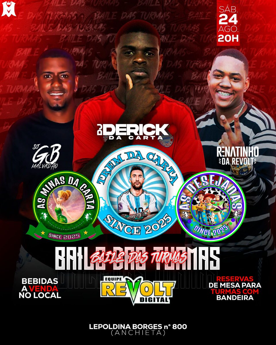 TremCarta's tweet photo. Sabadão nós joga em casa valeu, todas as turmas confirmadas, só chegar e ficar a vontade. 🇦🇷👑 https://t.co/RXHWtzQRKk