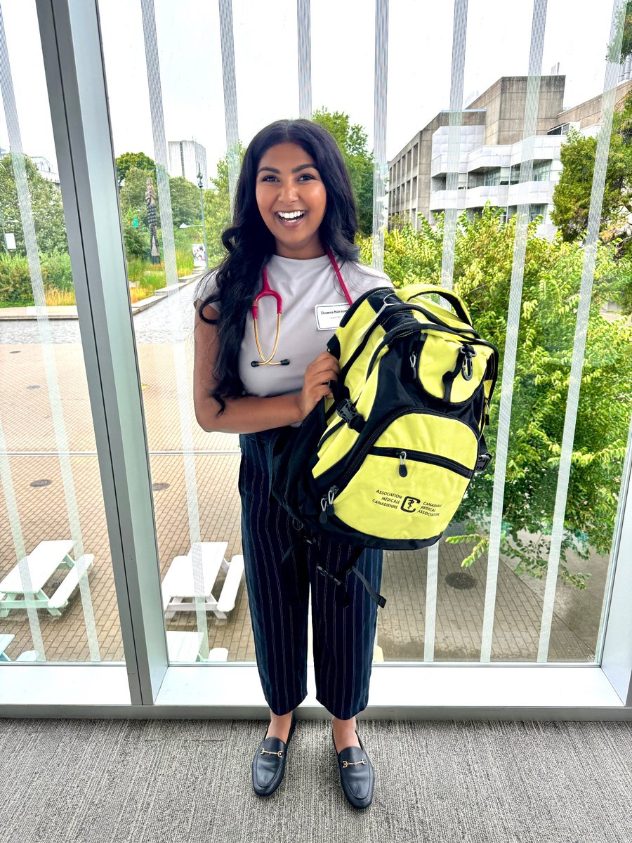 Shawna Narayan (@shawnanarayan) on Twitter photo A few life updates:
1. Got married ❤️
2. Started medical school at UBC 👩🏾⚕️
Thank you <a href="/DrRitaMc/">Dr. Rita McCracken, MD, PhD (she/her)</a> for the beautiful 🩺 !
#myCMAbackpack @UBCmedicine <a href="/CMA_Docs/">Canadian Medical Association</a> A few life updates:
1. Got married ❤️
2. Started medical school at UBC 👩🏾⚕️
Thank you <a href="/DrRitaMc/">Dr. Rita McCracken, MD, PhD (she/her)</a> for the beautiful 🩺 !
#myCMAbackpack @UBCmedicine <a href="/CMA_Docs/">Canadian Medical Association</a>