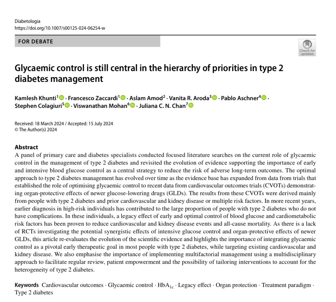 Dr.V.Mohan (@drmohanv) on Twitter photo Our article just published in <a href="/DiabetologiaJnl/">Diabetologia</a> arguing why Glycemic control is still important in this era when the focus is rightly shifting to cardio renal protection in those with diabetes <a href="/kamleshkhunti/">Prof Kamlesh Khunti</a> <a href="/AskDrShashank/">Dr. Shashank Joshi</a> <a href="/DrJitendraSingh/">Dr Jitendra Singh</a> Our article just published in <a href="/DiabetologiaJnl/">Diabetologia</a> arguing why Glycemic control is still important in this era when the focus is rightly shifting to cardio renal protection in those with diabetes <a href="/kamleshkhunti/">Prof Kamlesh Khunti</a> <a href="/AskDrShashank/">Dr. Shashank Joshi</a> <a href="/DrJitendraSingh/">Dr Jitendra Singh</a>