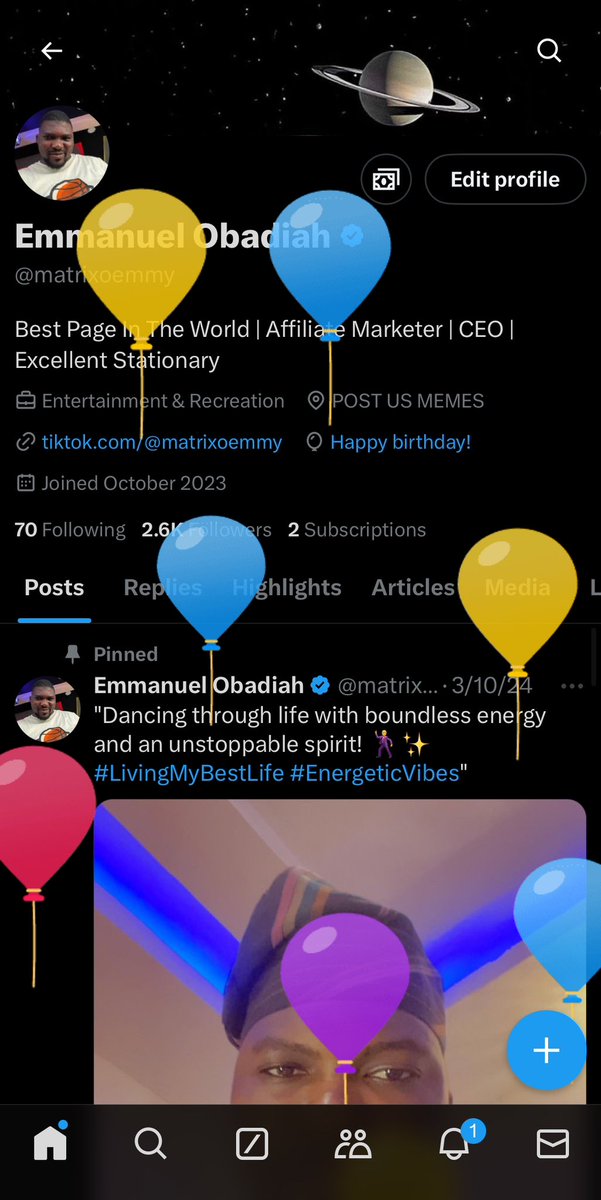 matrixoemmy's tweet photo. Today, I celebrate another year of life! 🎉 With the blood of a King in my veins and God as my guide, I’ve faced every challenge and grown stronger. I’m grateful for my family, friends, and fans—you’re all I need. Let’s keep pushing forward together! “Let your darkest moments bring your most clarity.” 🙏🏾👑 #Blessed #Birthday #Grateful