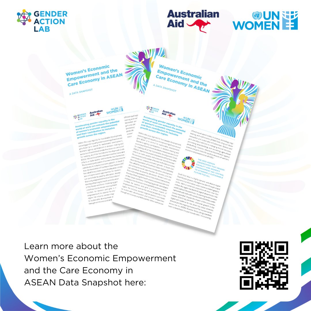 Changes in population can unlock opportunities for women in the world of work.  

 Get a Data Snapshot of Women’s Economic Empowerment and the Care Economy in ASEAN: unwo.men/tlo250SYYVv

<a href="/ASEAN/">ASEAN</a> @DFAT