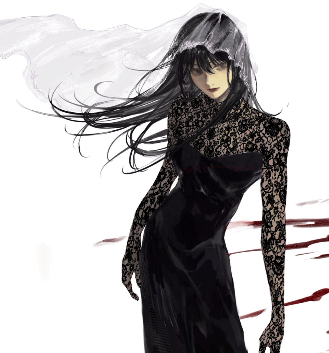 #私はこういう絵師です見た絵師全員参加

黒くて長いサラサラの髪は最高です！