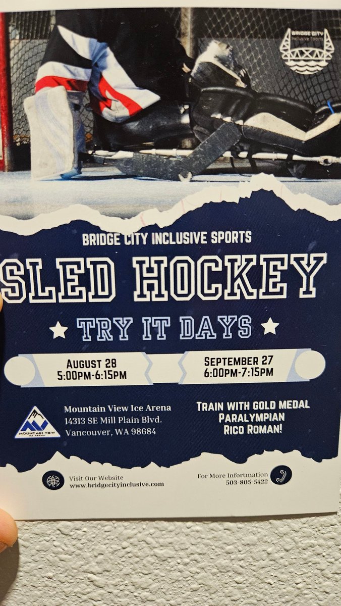 Let's get it 💪🏽 @bridgecityinclusive #portland #Vancouver #PNW #hockey #adaptivesports
