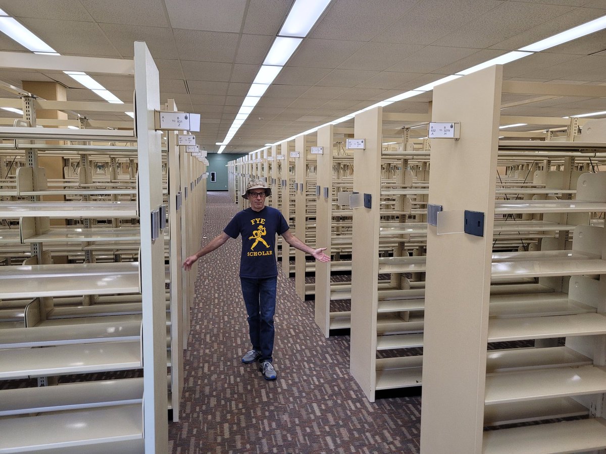 It really is the end of an era.  All of the books are removed from the @mabeelibrary.  But good news, Sean Bird and his team are readying them for us to open in the Plass Learning Resources Center <a href="/WashburnUniv/">Washburn University</a> real soon.
