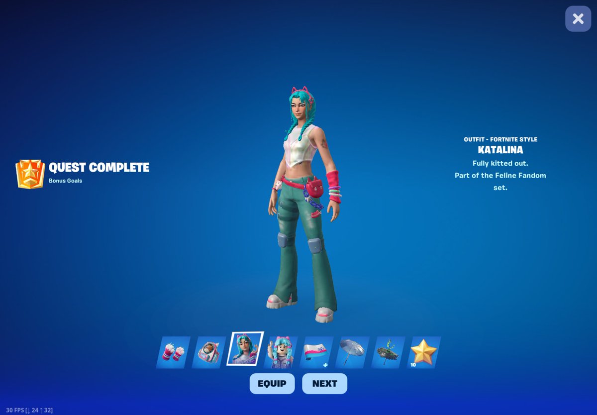 b_pnt6w's tweet photo. Anyone need help getting the Katalina skin? min $5 and I can help you get it takes like 1 game to get and as long as you have og info there’s no way I’d take your account just trying to provide a service for anyone who’s interested dm me, follow comment.  #fortnite #katalinaskin https://t.co/HKiej2PvjJ
