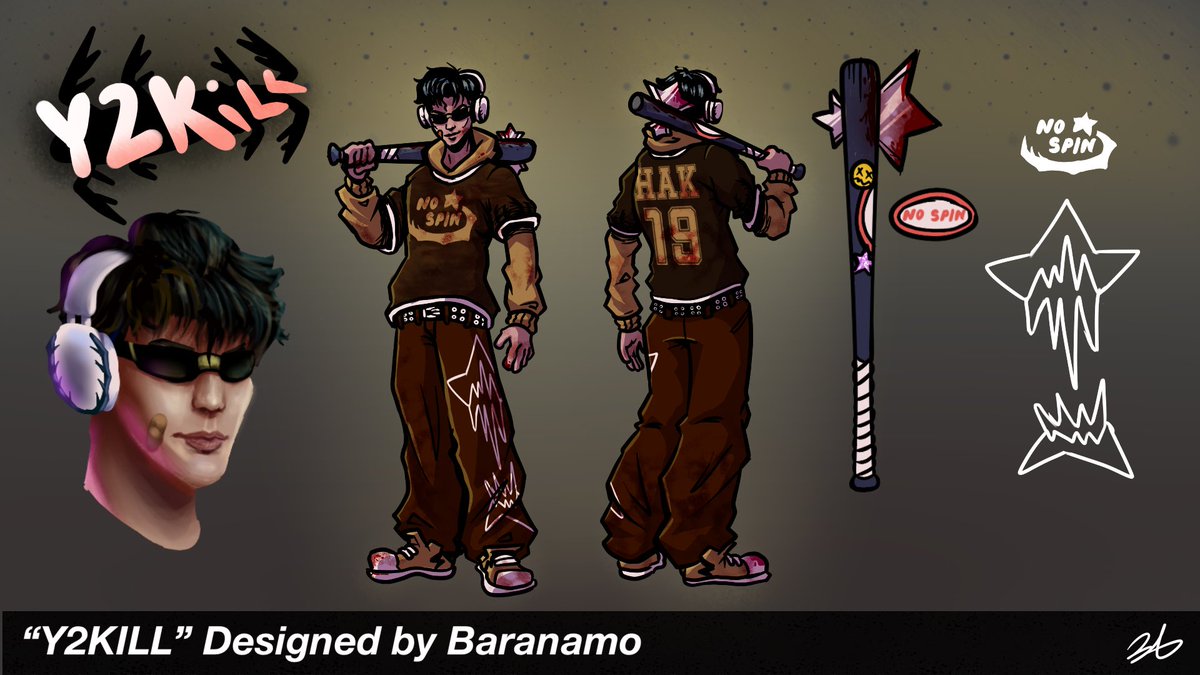 Spent the past couple of days cranking this one out. My entry to the #dbdcosmeticcontest!!

“Y2KILL” designed by yours truly