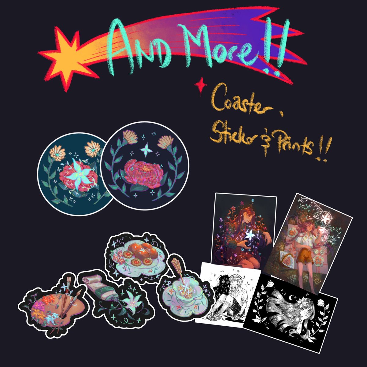 ✨Animangaki 2024 Catalogue!✨
we'll have live commission and clearance on older merch as well, see you guys this weekend!
#AMG2024 #Animangaki2024