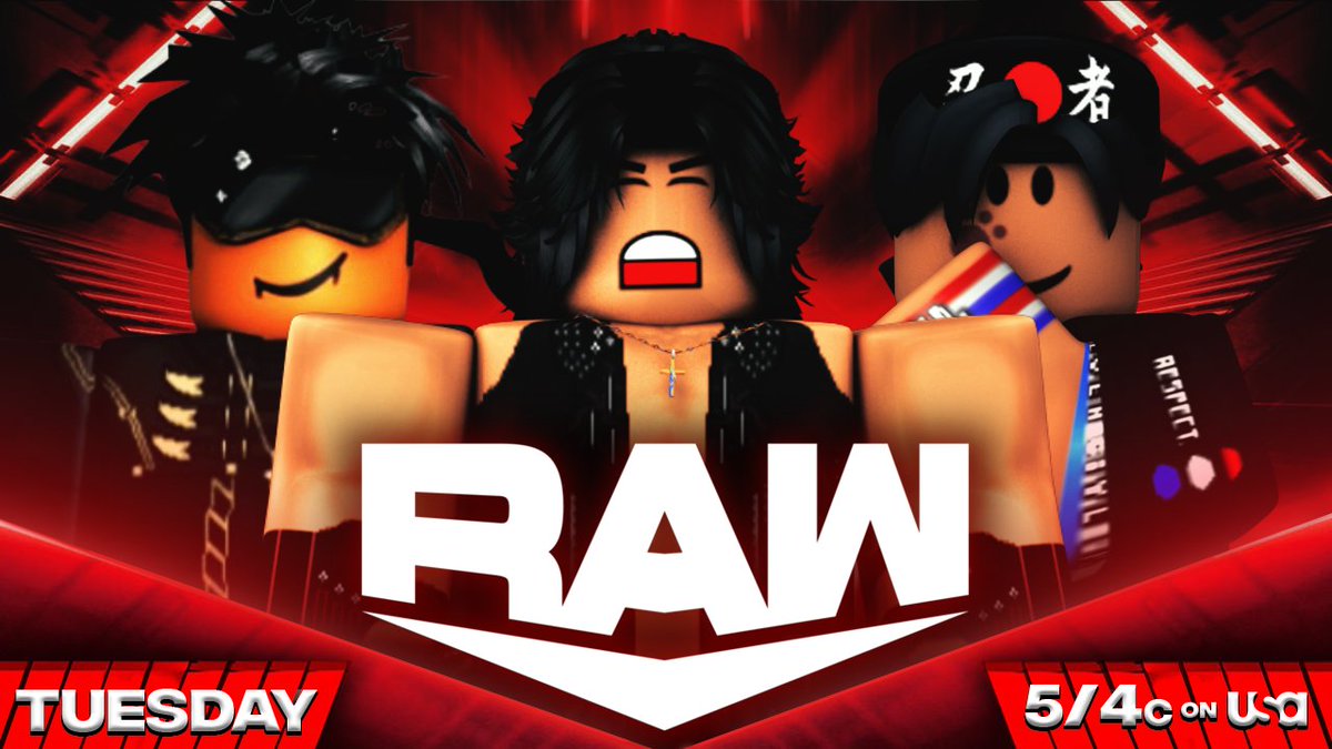 _WWERoblox's tweet image. -TUESDAY-

@trentdgreatest1 VS @JaTyru VS @maardontcare 
-
@Cthanpage_ua &amp;amp; #Hispartner Takes on @BloxyStyles &amp;amp; #AA 
-
@ctice19 goes one on one with #Prime 
-
@8bitdnio set to go against @xenialalex 

#WWERaw