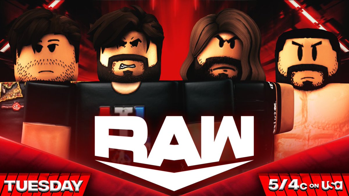 _WWERoblox's tweet image. -TUESDAY-

@trentdgreatest1 VS @JaTyru VS @maardontcare 
-
@Cthanpage_ua &amp;amp; #Hispartner Takes on @BloxyStyles &amp;amp; #AA 
-
@ctice19 goes one on one with #Prime 
-
@8bitdnio set to go against @xenialalex 

#WWERaw