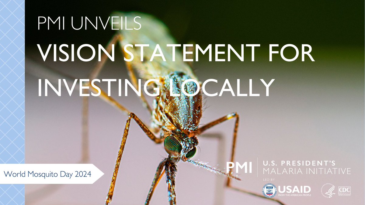 PMIgov's tweet photo. 🦟 Did you hear that? The buzz of World Mosquito Day is in the air! 🦟 Today PMI is proud to release our Vision Statement for Investing Locally—setting ambitious goals to ⬆️ leadership from local &amp; regional organizations across our partner countries. https://t.co/9ZN7eWARd4 https://t.co/0xOeCVGMuN