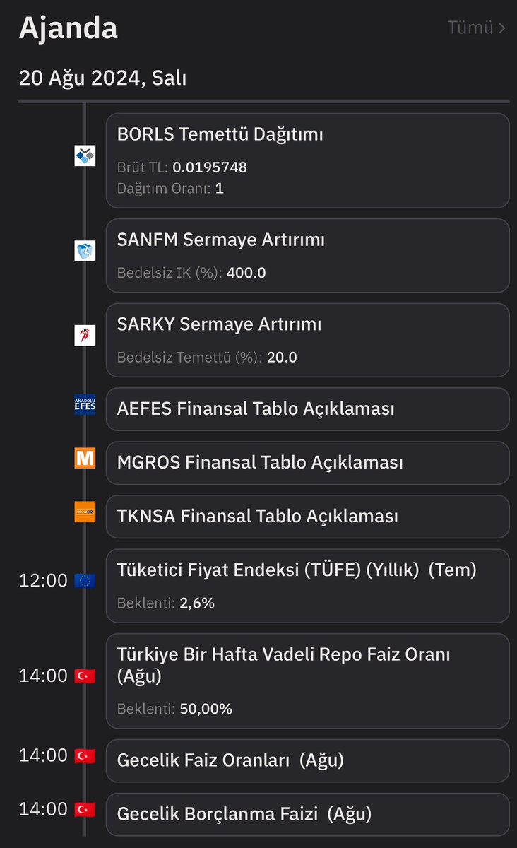 Günaydın 
Bugün ajanda yoğun..
Bol kazançlı bir gün diliyorum…