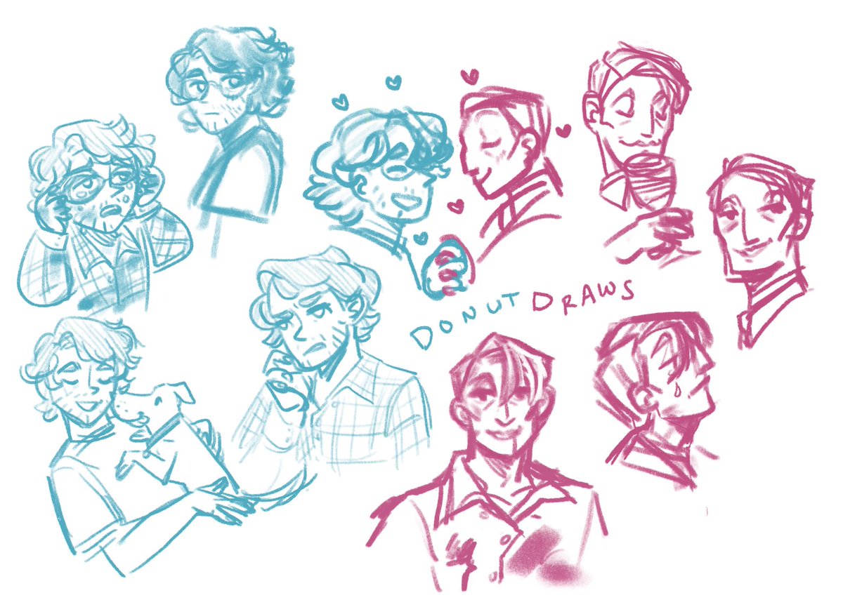 donutdraws's tweet photo. some  #hannigram doodles to loosen up #murderhusbands https://t.co/91oiZVFp4U