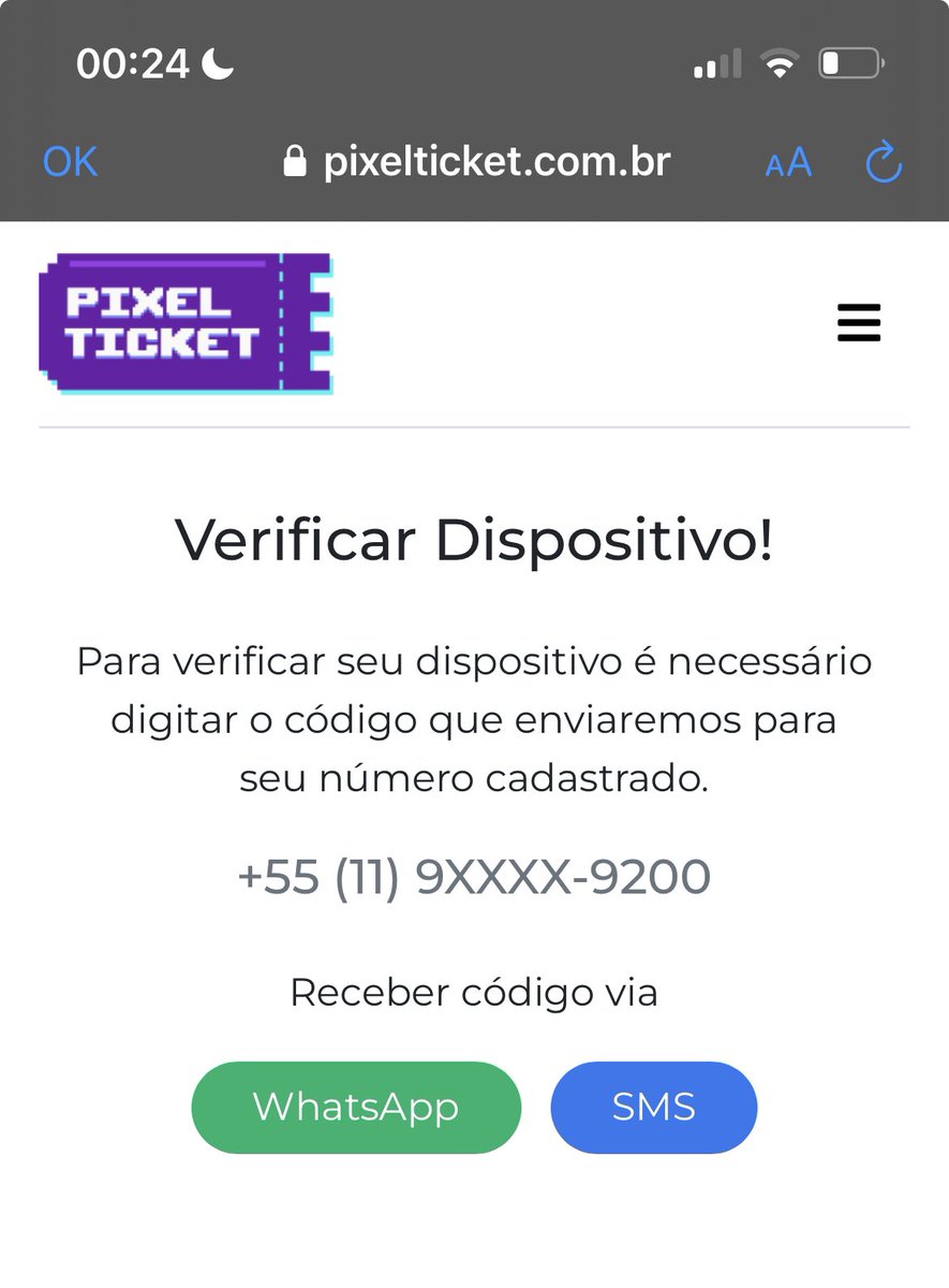 breakduds's tweet photo. Isso aqui me mata de ódio bicho…. Cade a opção “não tenho mais esse número”??? Se eu perder esse ingresso do chelsea grin vou ficar devastado @_pixelticket ajuda nóis 🥲 https://t.co/YsOpJATDww