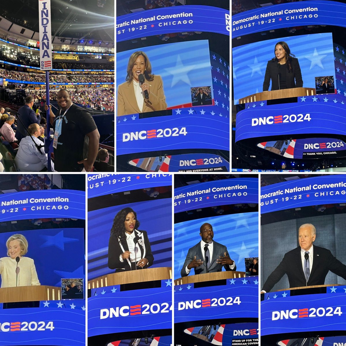 The energy in this place is electric!! It’s a great day to be a Democrat! #DNC2024 #DNC #Chicago #WhenWeFightWeWin #Democrats