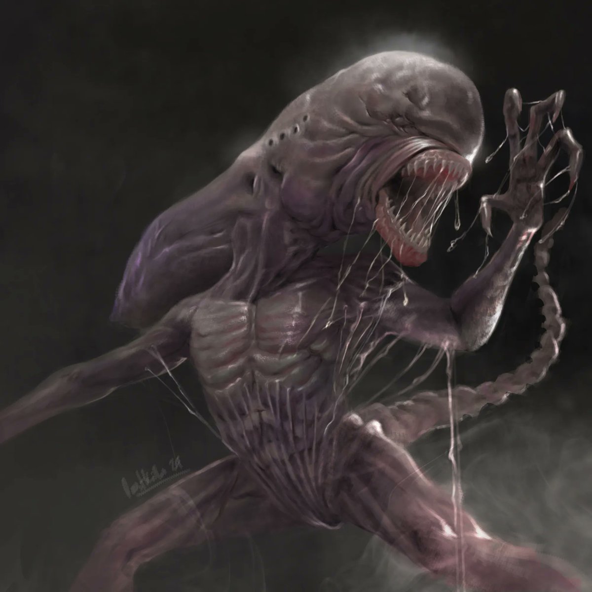 lastson85's tweet photo. Baby xenomorph
.
Tool : #wacom X #adobephotoshop
.
#illustration #scifi #horrorscifi #alien #alienromulus #xenomorph #fanart #digitalpainting #digitalartist #painter https://t.co/hGd7427Ijv