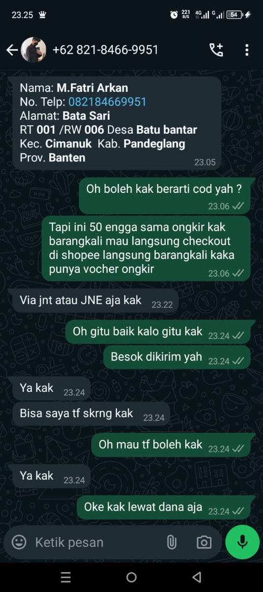 Spam chat guyss dia penipu, sygnya chat waktu dia mau nipunya keburu kehapus cuma ada ini aja alamat lengkap dan wa nya🤭
#penipu #scamer #hatihati #jualanonline #sosialmedia