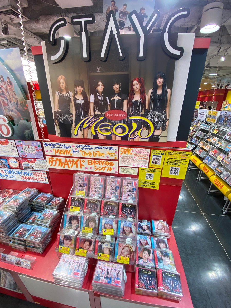 STAYC meow タワレコ 抽選 ジェイ 直筆サイン入りチェキ 早い者勝ち STAYC】 『MEOW/Cheeky Icy Thang-JapaneseVer.-』 1F/5Fにて販売中
