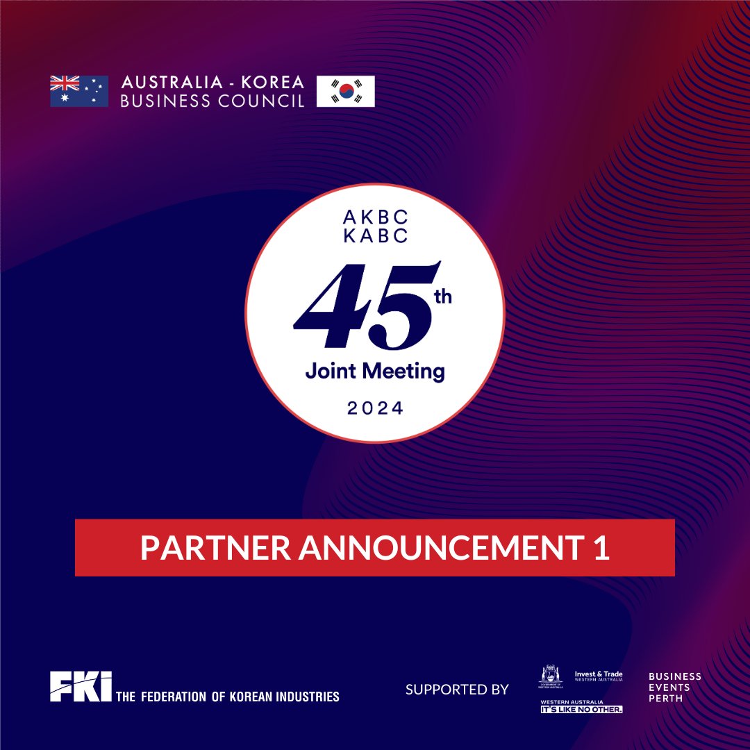 _AKBC's tweet photo. 📣 Joint Meeting Partnership!📣
A warm welcome to @ARULtd, @WoodsideEnergy, A&O Shearman, @SantosLtd and @EcoGraf, joining our existing event partners - Government of Western Australia (@WAGovernment), and @BizEventsPerth.
#AKBC #InvestAndTradeWA #DiversifyWA #Likenootherwa https://t.co/9pEoFgEhpr