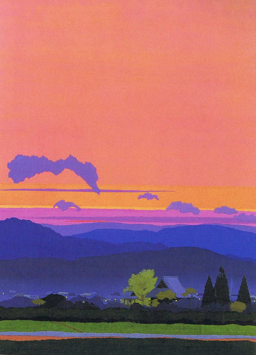 Landscapes by Japanese pasting painter Masayasu Uchida (1922–2019)