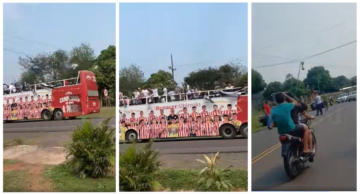 ElUniverfail's tweet photo. #Deportes | 100% Real No Feik: Equipo de #Fútbol casi pierden su copa mientras festejaban en caravana (Video): https://t.co/kr5mIjeGQ3 ⚽️📷 #Paraguay  #Viral https://t.co/9IvYqDq1HY