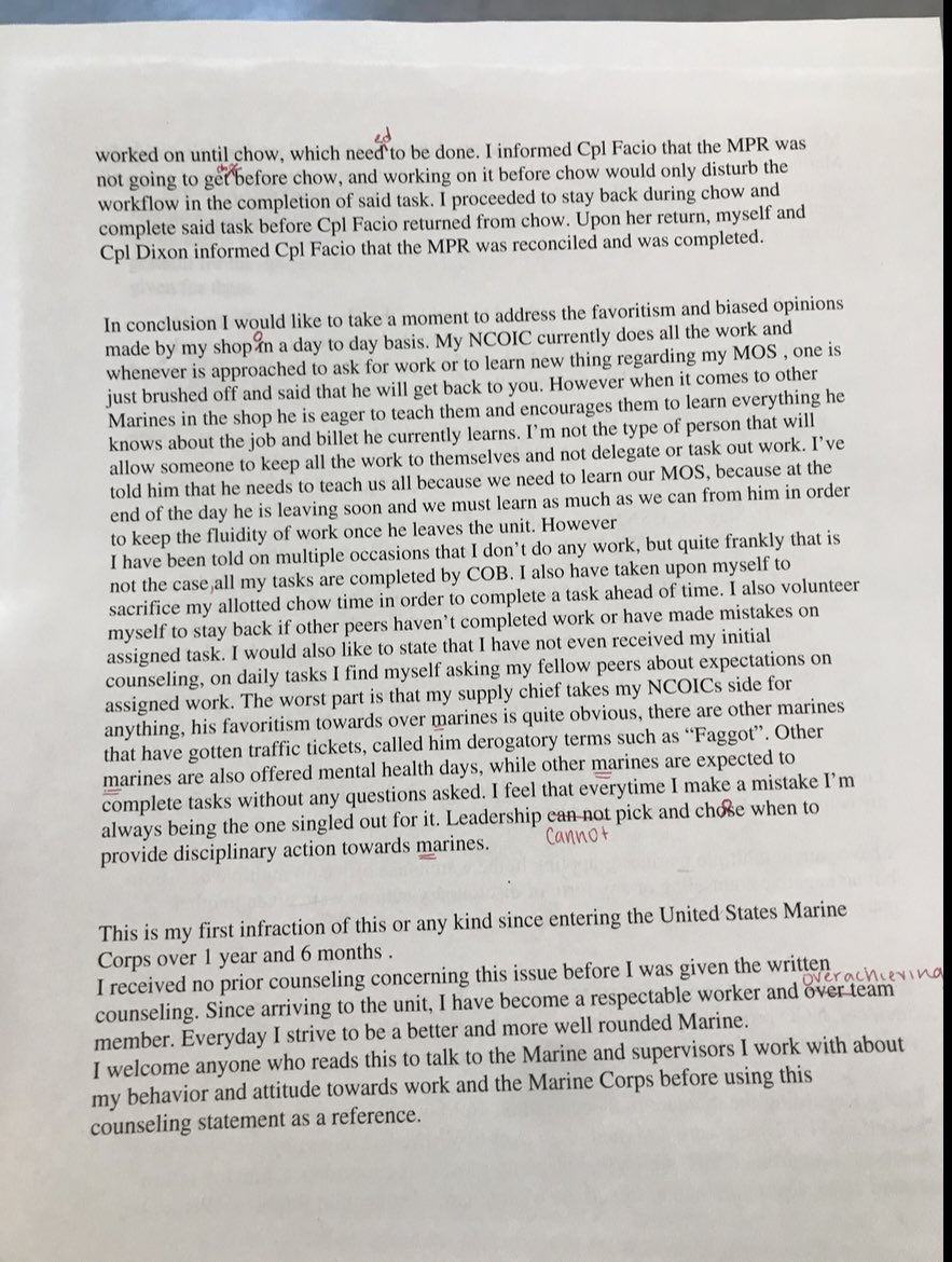 bwam99's tweet photo. @politico @TheDemocrats @Snowden @DonaldJTrumpJr @HouseGOP @RpsAgainstTrump @NBA @AP @AFP @Reuters @Forbes Good evening everyone, it’s about what is happening at the US MARINE CORPS. Please take time to read that, and share it to the world ( Congressman, News Anchor, and everyone else). Thank you.
I work at MARINE AIRCRAFT GROUP 26. (MCAS NEW RIVER) https://t.co/WhNIYhOcfH