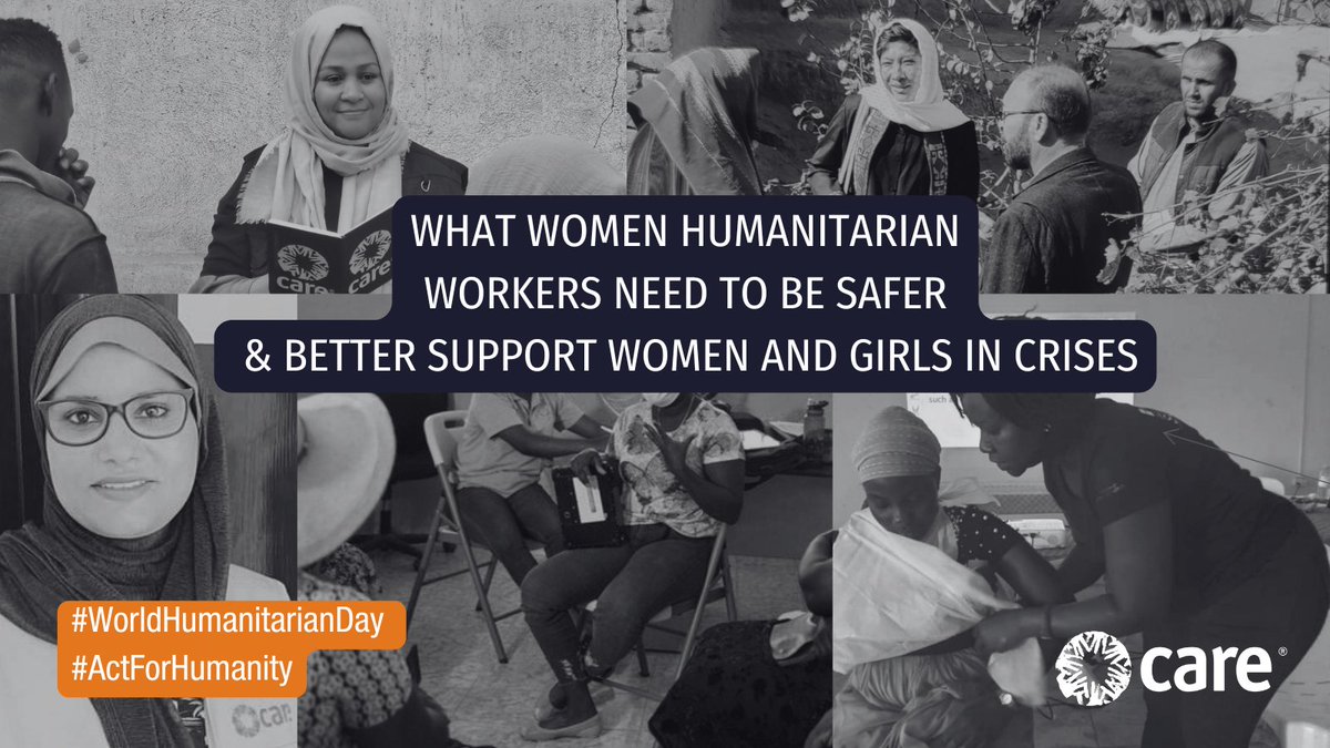 This #WorldHumanitarianDay, we spotlight 6 incredible women leaders helping to save lives in some of the world’s largest emergencies. From Gaza to Haiti, they shared what needs to be done to improve security for female aid workers &amp; better support women &amp; girls facing crises.