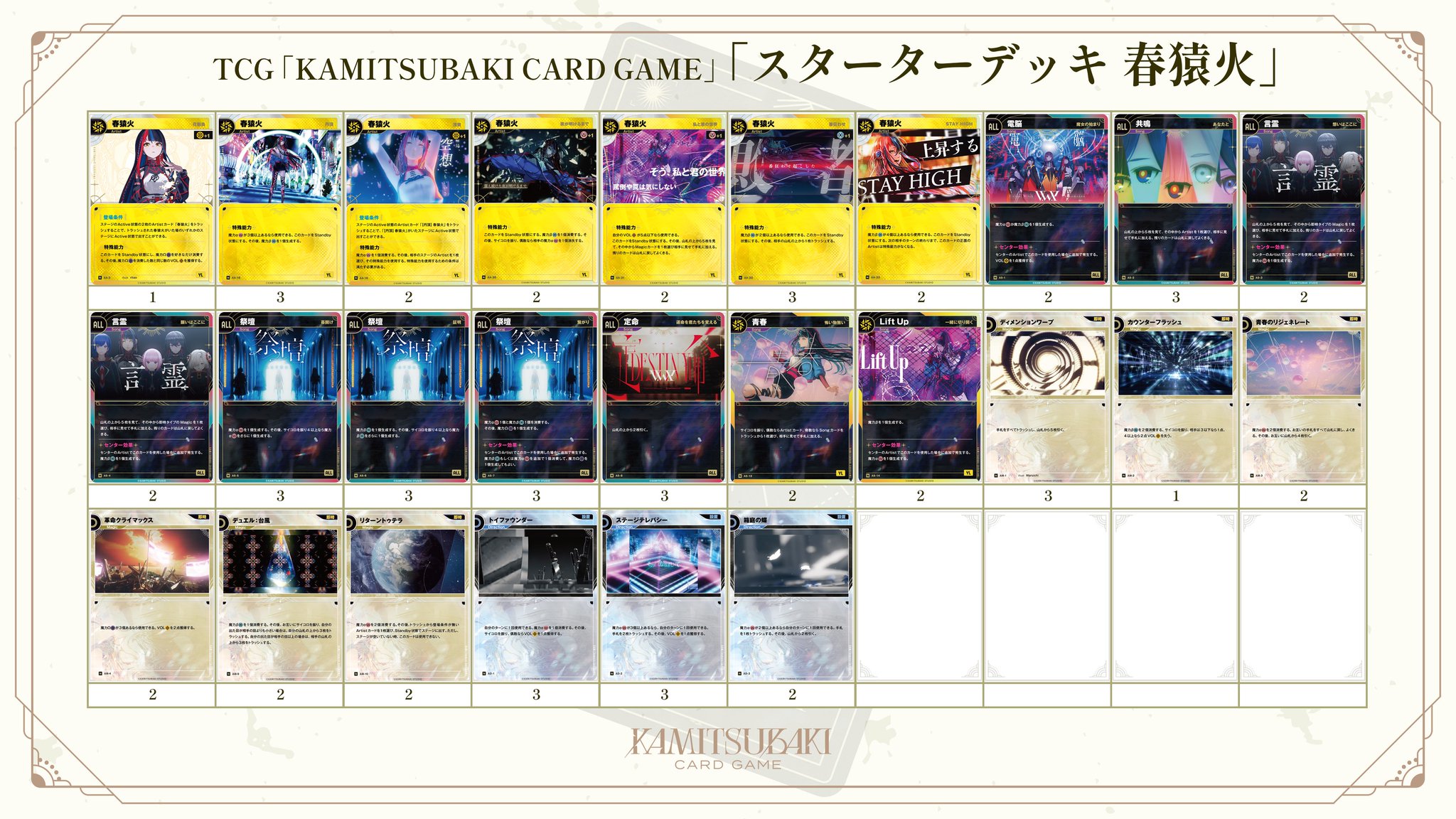 パ*ン様 神椿TCG　　春猿火 デッキ＋デッキパーツ 神椿】【META is here.】春猿火【N】GA-24 - C-labo OnlineShop