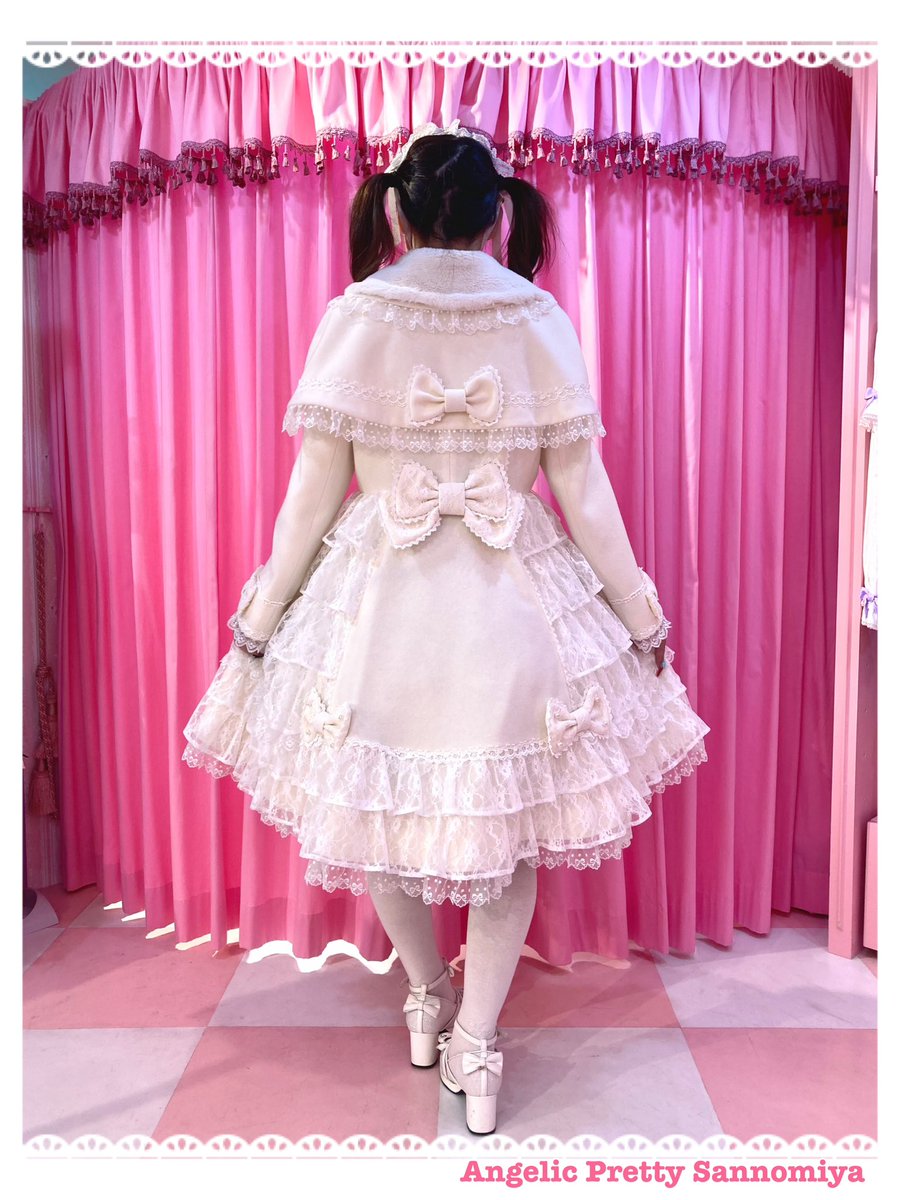 angelic pretty ケープコートとファーのベレー帽セット angelic
