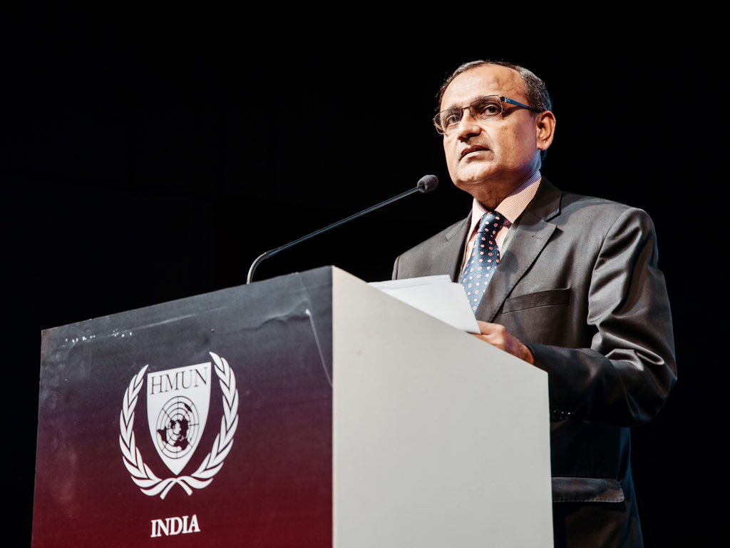 ambtstirumurti's tweet photo. Delighted to participate in the inaugural of @HarvardMUNIndia Harvard Model United Nations India in its 14th edition.

Was happy to share views with more than 800 students from all over India who had assembled there. 

Congrats to Team HMUN and Team World View! https://t.co/kC3oYNFmhw