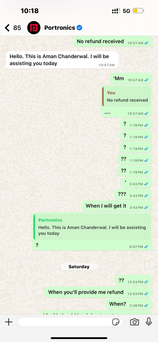 no_ordinarybrat's tweet photo. Another example of no responsibility from a good brand of india , I would always says not to invest in this company. after buying service plays a utmost role. So I just bought Dash 12 from @Portronics  there is no reply from the customer support they just see the message. https://t.co/tfvcxjxXeC