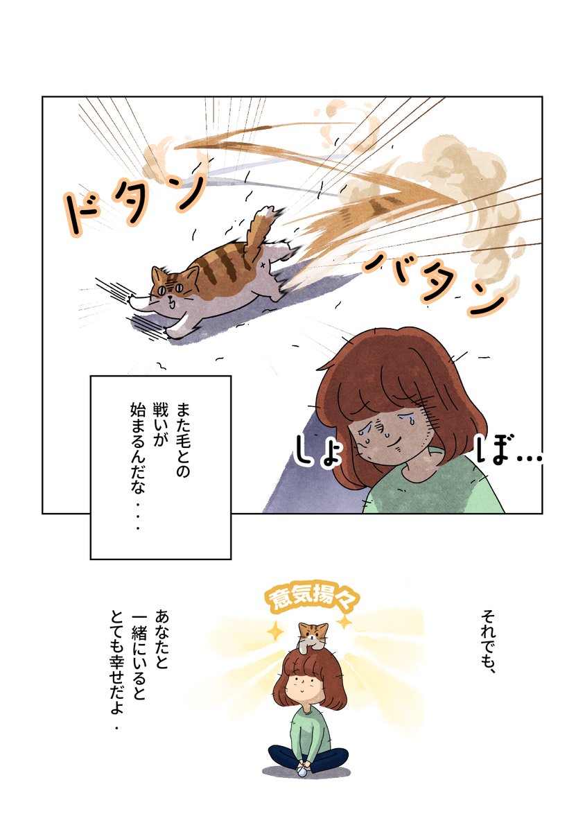 poundcat_'s tweet photo. 香箱座り 猫、パウンドキャット

第10話 [大丈夫]
やることが増えたけど、それでも小さな毛玉の猫と一緒にいられて幸せだよ。

#POUNDCAT https://t.co/BY9SmuE5ny