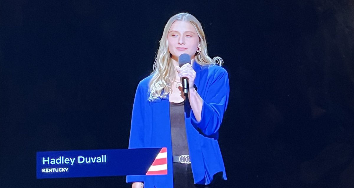 Indelible moment from #Day1 of #DNC2024, thanks to the courage &amp; #HadleyDuvall: “What is so beautiful about a child having to carry her parent’s child?”