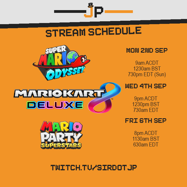 sirdotjp's tweet photo. STREAM OVERLOAD

Starting Monday 26th Aug

https://t.co/qBJWA8F2RN https://t.co/fsgWhR4CDw