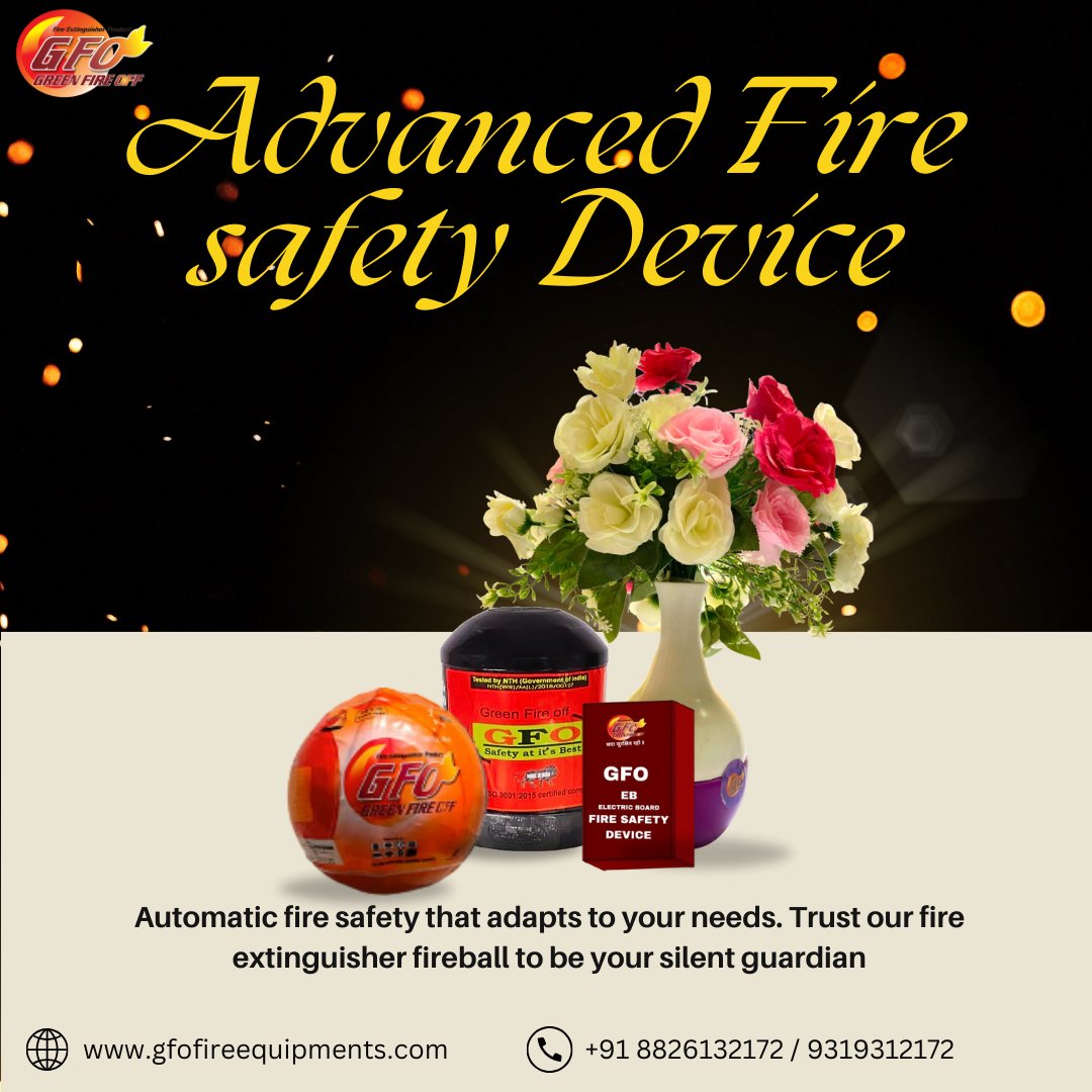 Gfofireball's tweet image. Stay protected 24/7 with the GFO Fire Extinguisher Fireball—automatic, reliable, and ready when you need it most. #FireSafety #Innovation #AutomaticProtection #SmartTech #EmergencyReady #Fireball #SafetyFirst #AdvancedTech #FireProtection #ReliableSafety