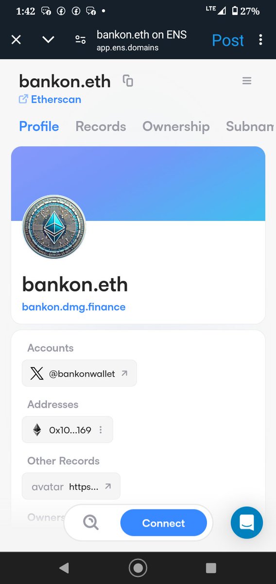 The deployment wallet is identified as bankon.eth