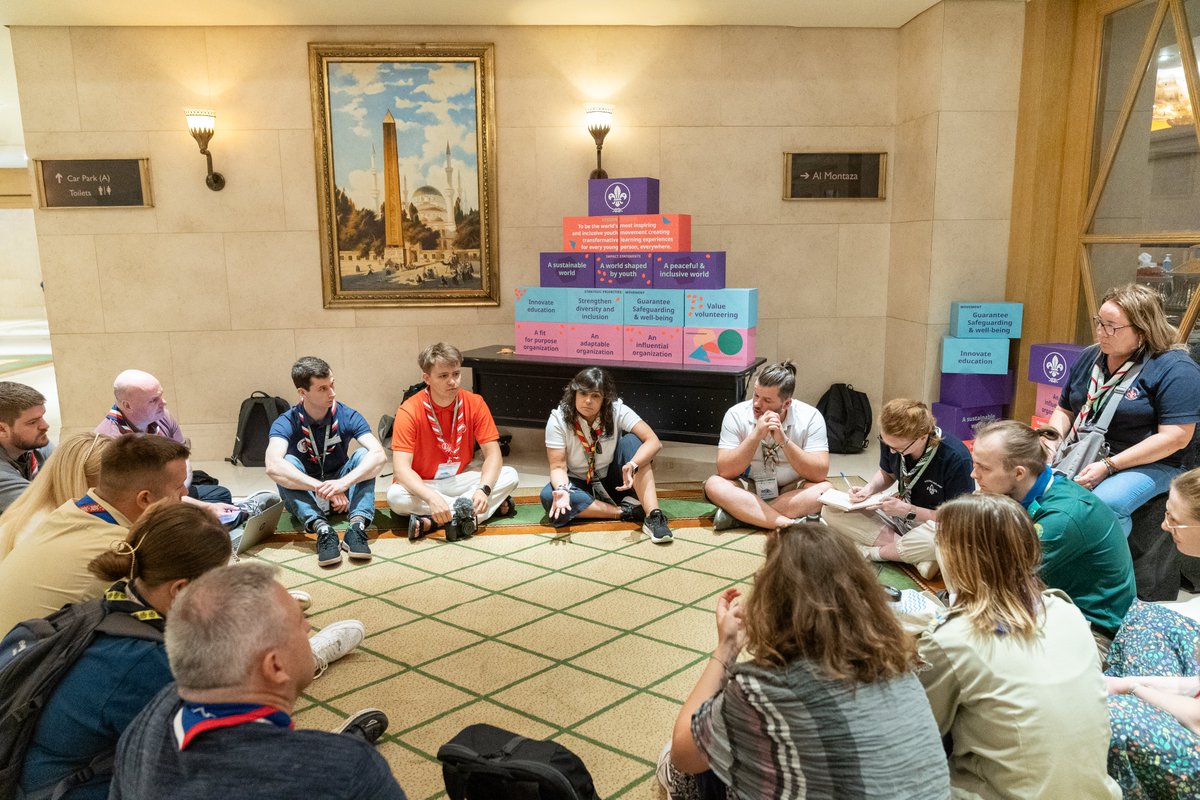 Scouting In Europe (@scoutingeurope) on Twitter photo Delegates from the European Scout Region gathered at the <a href="/scoutconf/">World Scout Conference</a> regional meeting to chart the path forward. As we prepare for the European Scout Conference in Vienna next year, the transition from Cairo is underway!
#ScoutConference Delegates from the European Scout Region gathered at the <a href="/scoutconf/">World Scout Conference</a> regional meeting to chart the path forward. As we prepare for the European Scout Conference in Vienna next year, the transition from Cairo is underway!
#ScoutConference
