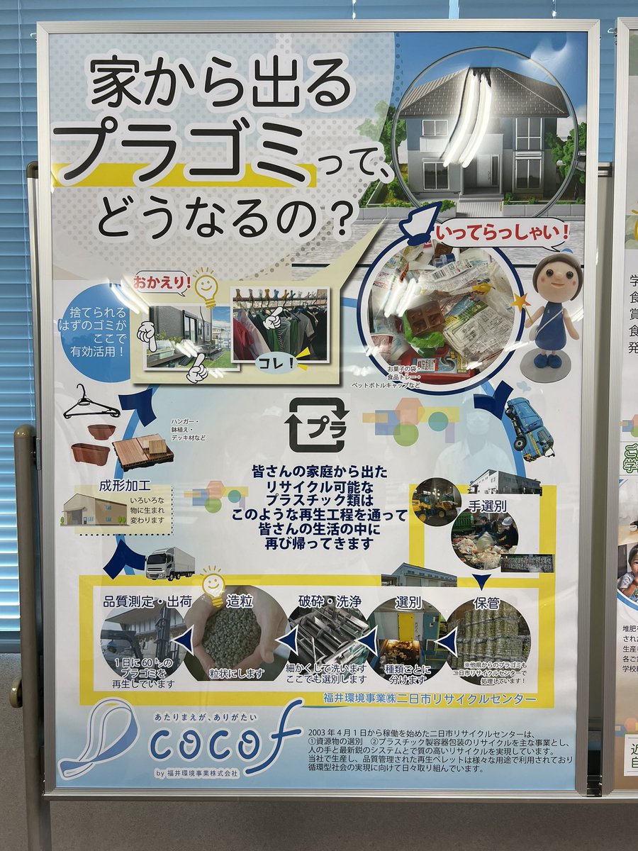 今日も福井のリサイクル視察見学にきました♻️
ひとつめは、福井環境事業二日市リサイクルセンターへ🏃‍♀️‍➡️