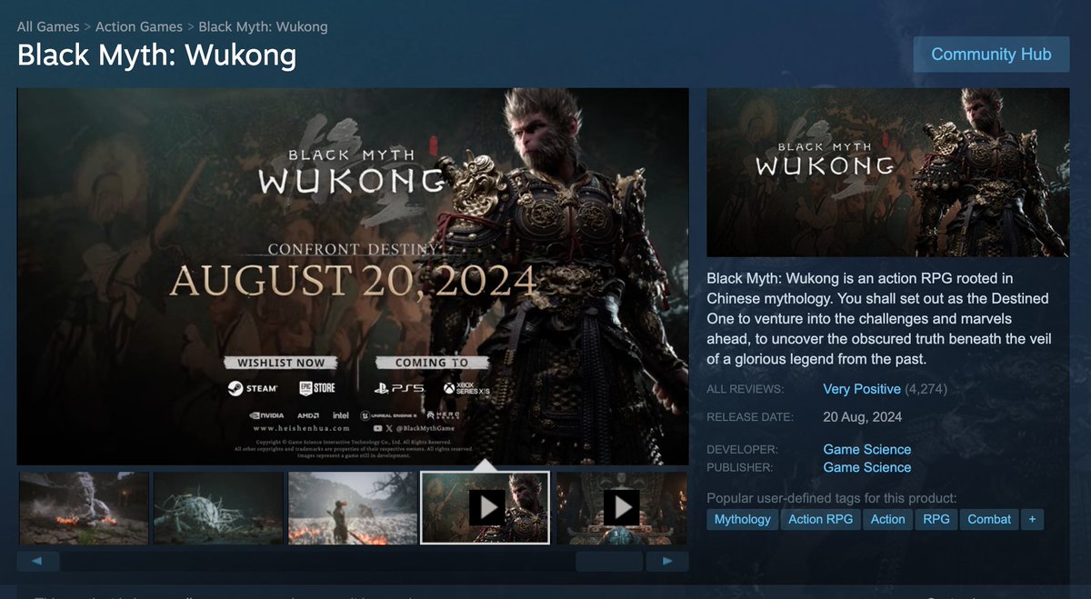 🎮Celebrate the launch of Black Myth: #Wukong with us! 🎉Crust is giving away 4 copies to our community members! 
🕒Just retweet + follow us to enter. 36H giveaway! 
Crust supports all dream teams, and we believe in our own journey to success too! 🚀
#BlackMythWukong #黑神话悟空