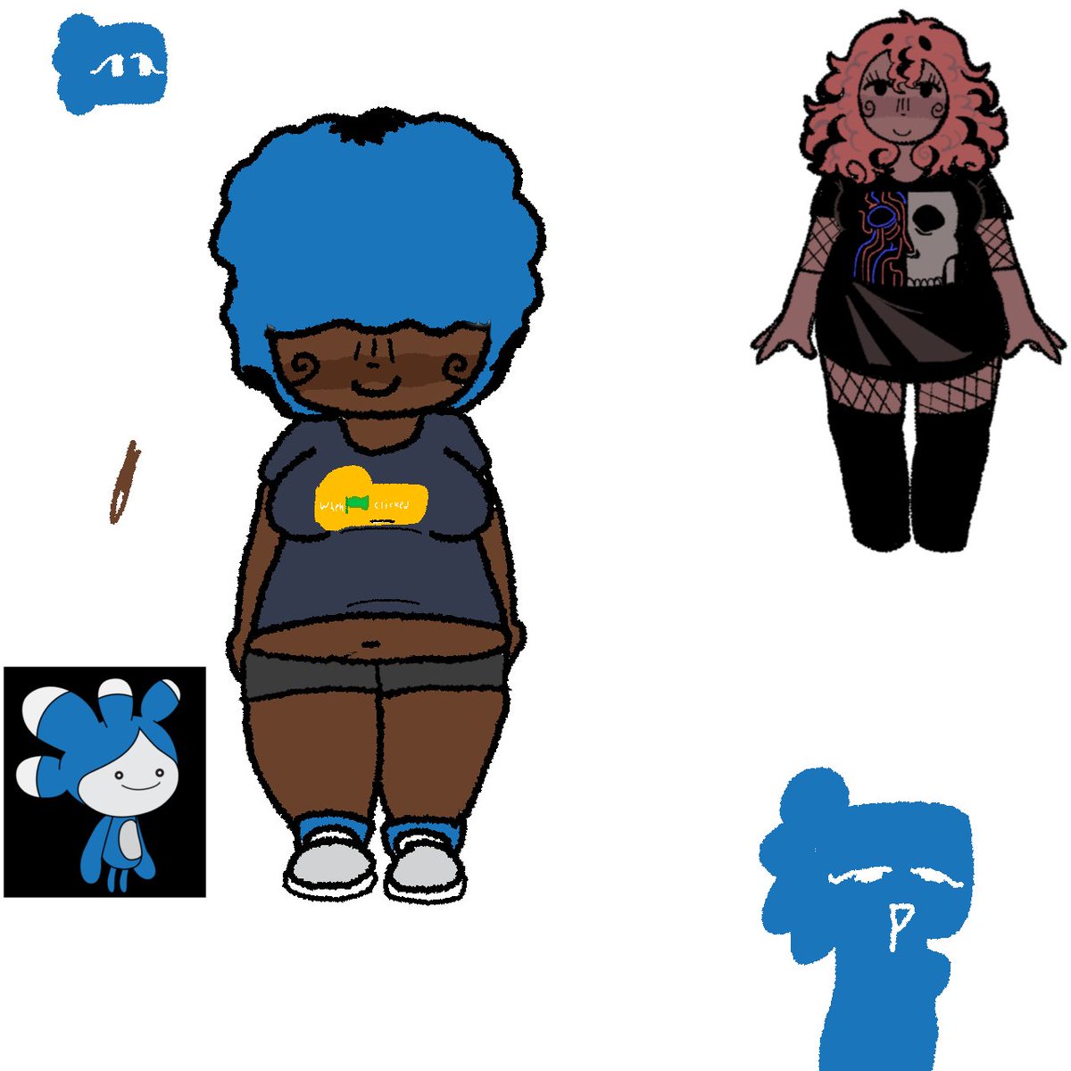 Ok here's the unfinished design for human tera and we were never able to make a scratch cat design so raah ok back to being dead bye