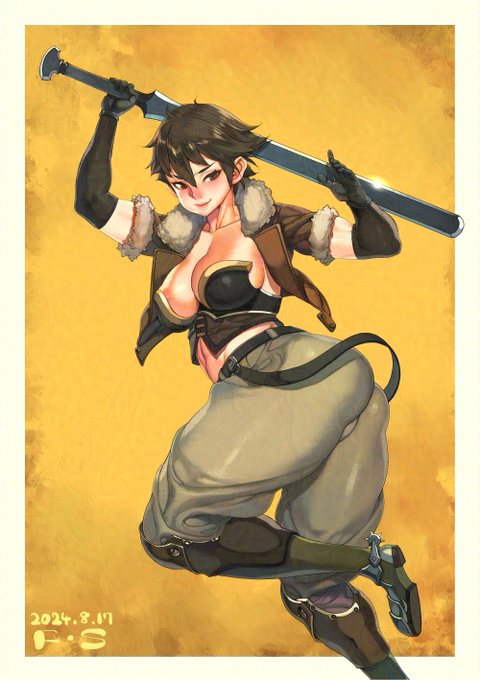 skebのコミッション。
ボーイッシュ女戦士♪
#ecchi #SKIMA #Commission 