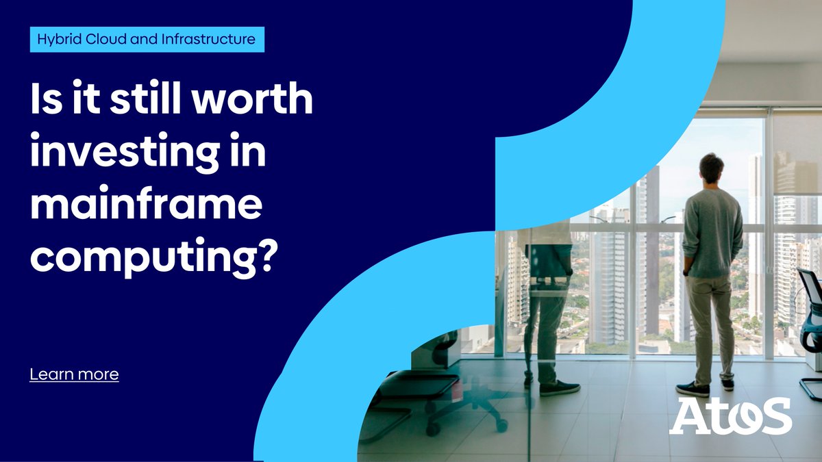 DVandeVyver's tweet image. Far from becoming a dinosaur, mainframe remains a powerful and efficient workhorse.
When done right, investing in mainframe computing will continue to pay dividends. 💰
Read more ➡️ atos.net/advancing-what…
#MainframeComputing #MainframeModernization #AdvancingWhatMatters