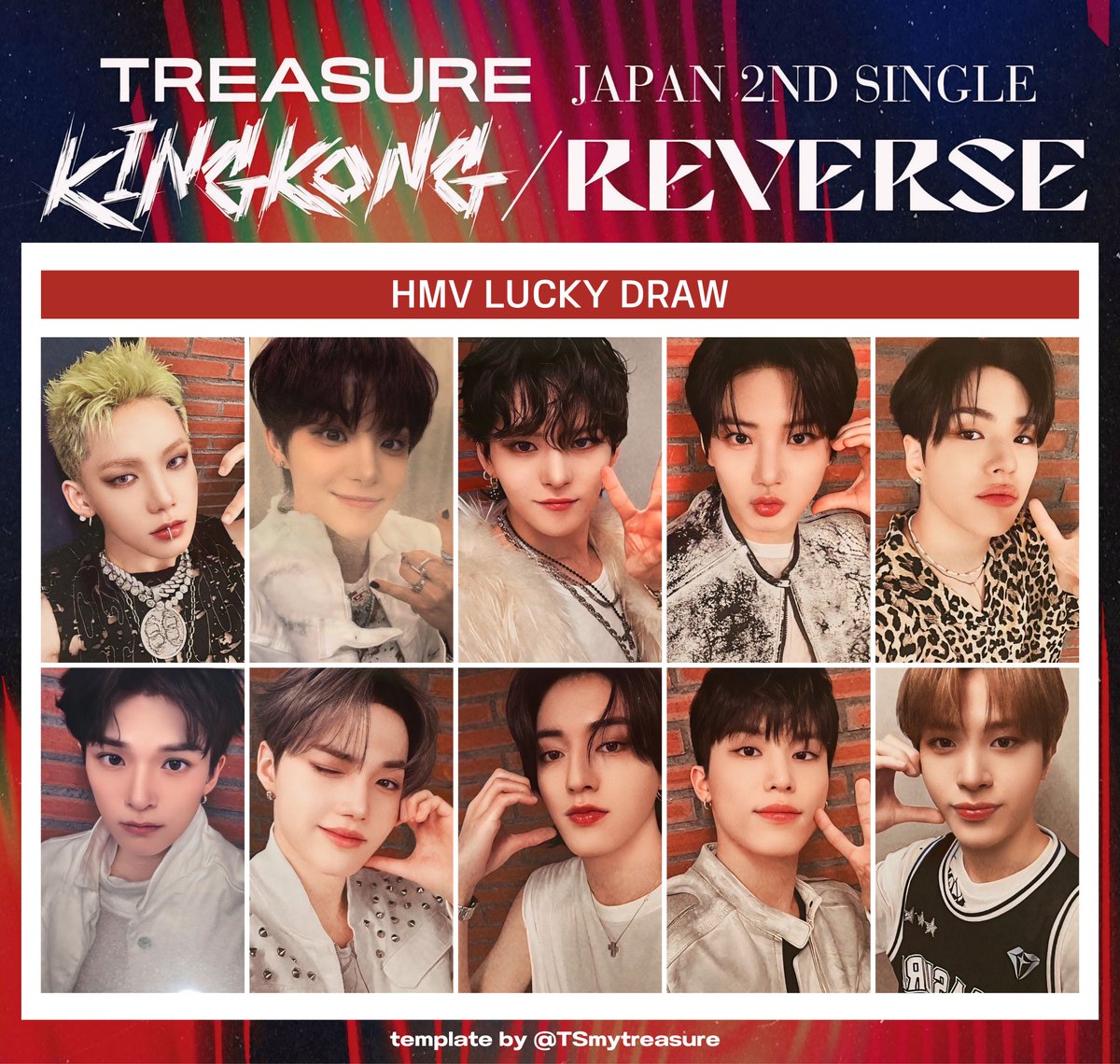 TREASURE JAPAN 2ND SINGLE 「KING KONG / REVERSE」 LUCKY DRAW