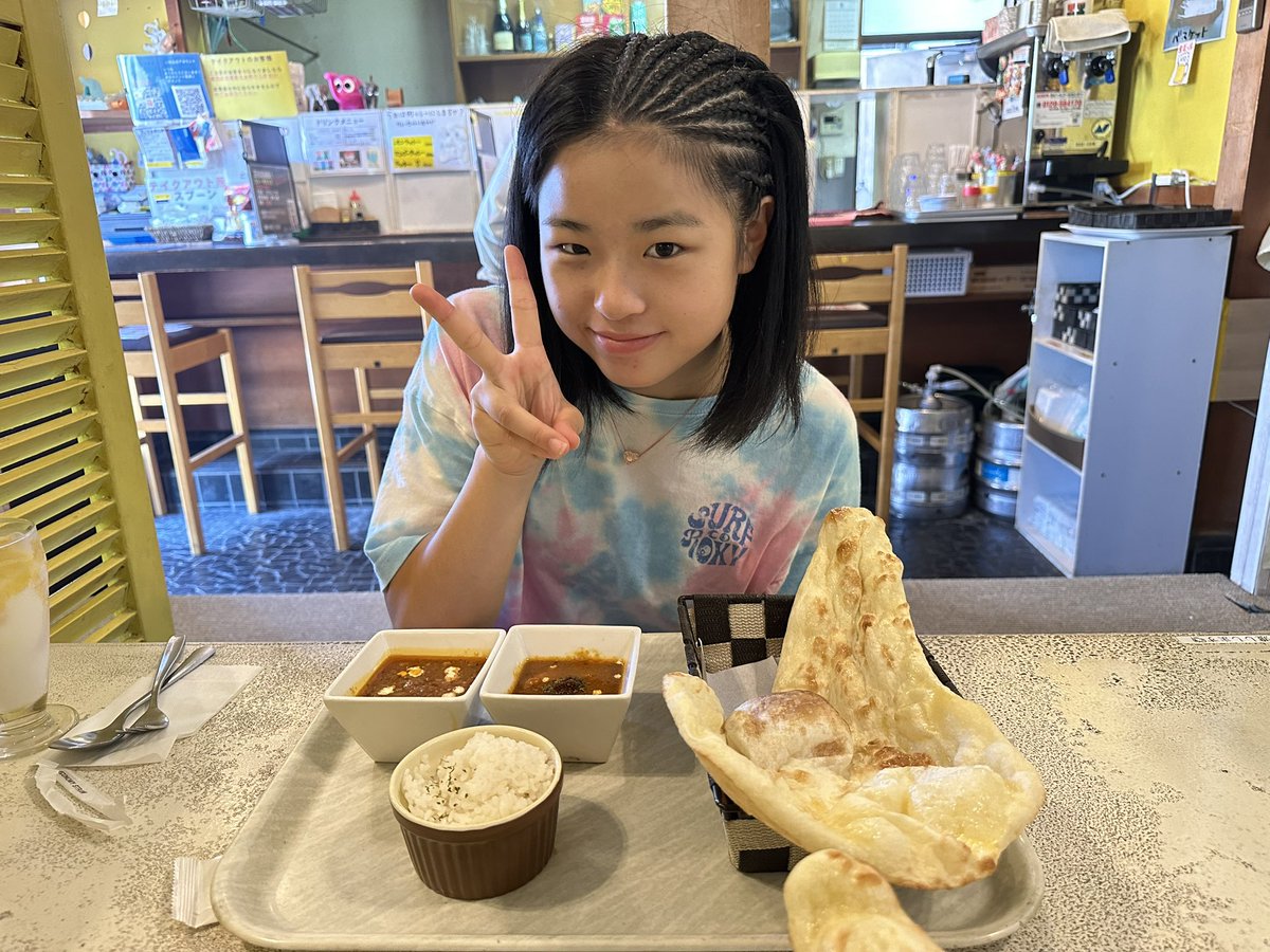 ぞうさんカレー
キーマカレー、スパイシーチキンカレー
美味しかった😋