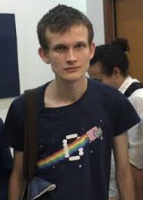 VitalikNyanCat's tweet photo. @VitalikButerin spotted in the early days donning the $Nyan cat T-shirt. https://t.co/zkh7reiykC
