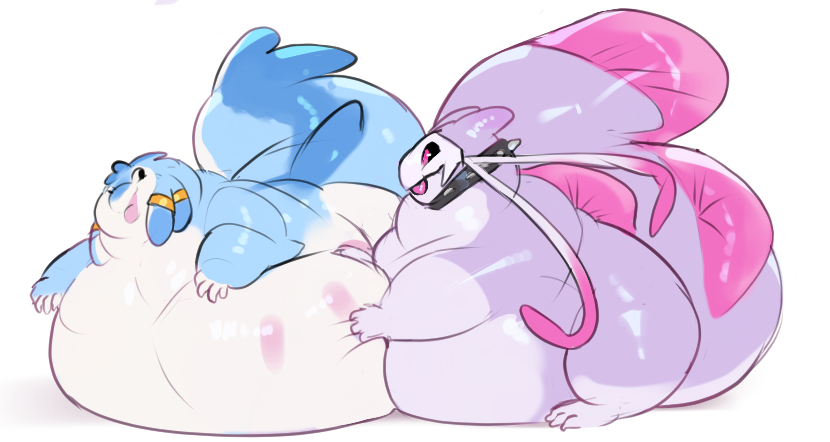 Kinkaxa's tweet photo. Some SQUISHY fish doodles with Marce >/// *squish sloorsh* https://t.co/hZjAJzqS9L